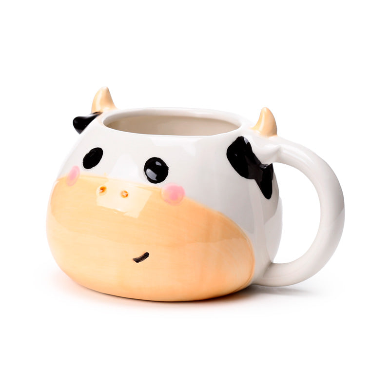 Cute cow shaped mug for coffee and tea