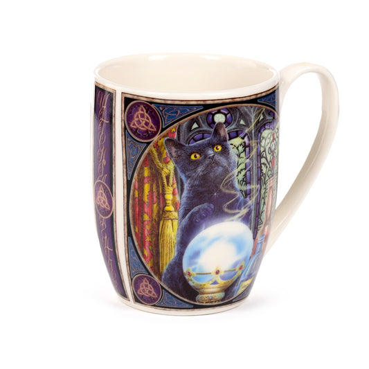 Lisa Parker The Witch's Apprentice Cat Porcelain Mug front view