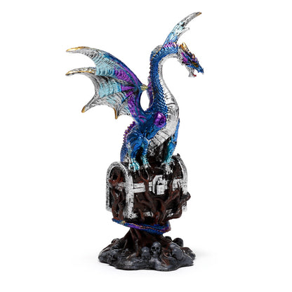 Enchanted Nightmare Dragon on Treasure Tree decorative ornament