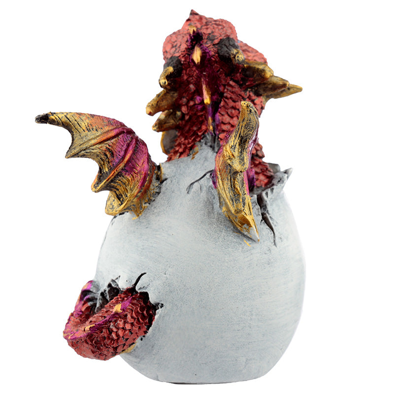 Hatching Egg Elements Dragon Figurine on display