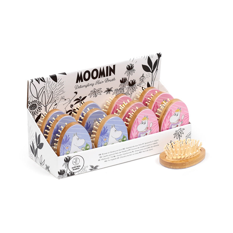 Bamboo Shaped Hair Brush featuring Moomin Tammi design