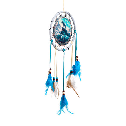 Small Dreamcatcher hanging in a serene setting