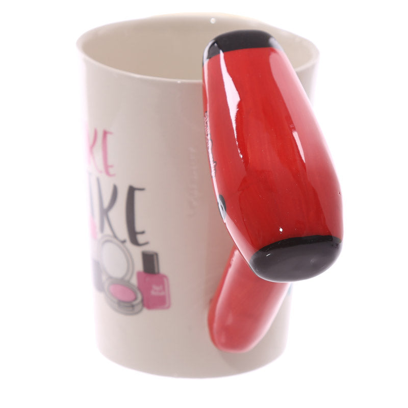 Hair drier mug as a giftable collectible