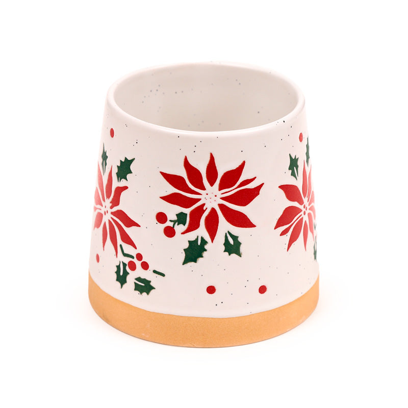 Poinsettia Mug - Ideal Gift for Christmas
