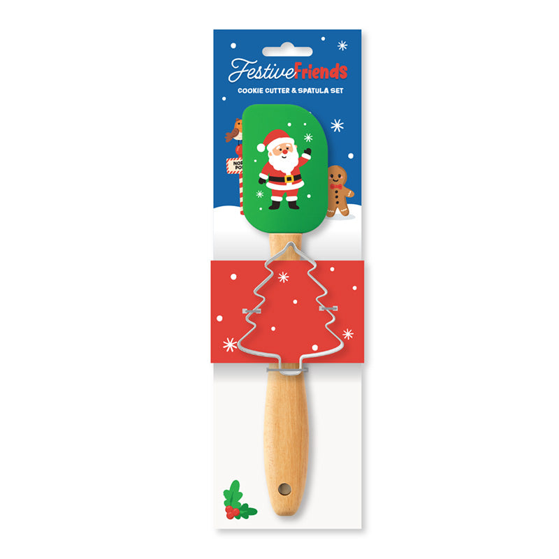 Festive Friends Christmas Cookie Cutter and Spatula Set
