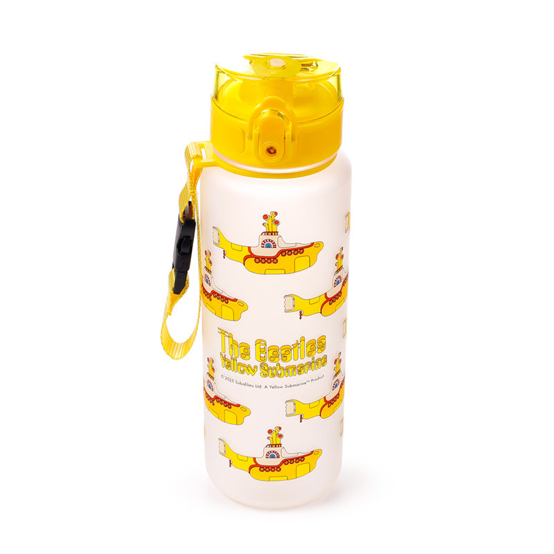 The Beatles Yellow Submarine water bottle with clip strap