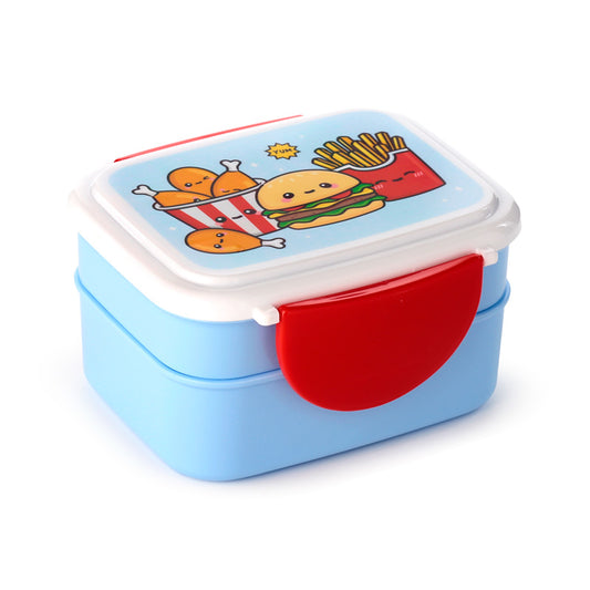 Foodiemals Bento Clip Lock Lunch Box with vibrant design