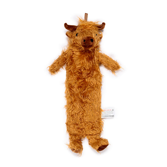 Highland Coo Plush Hot Water Bottle with cover
