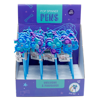 Fidget Spinner Pen featuring Unicorn Design