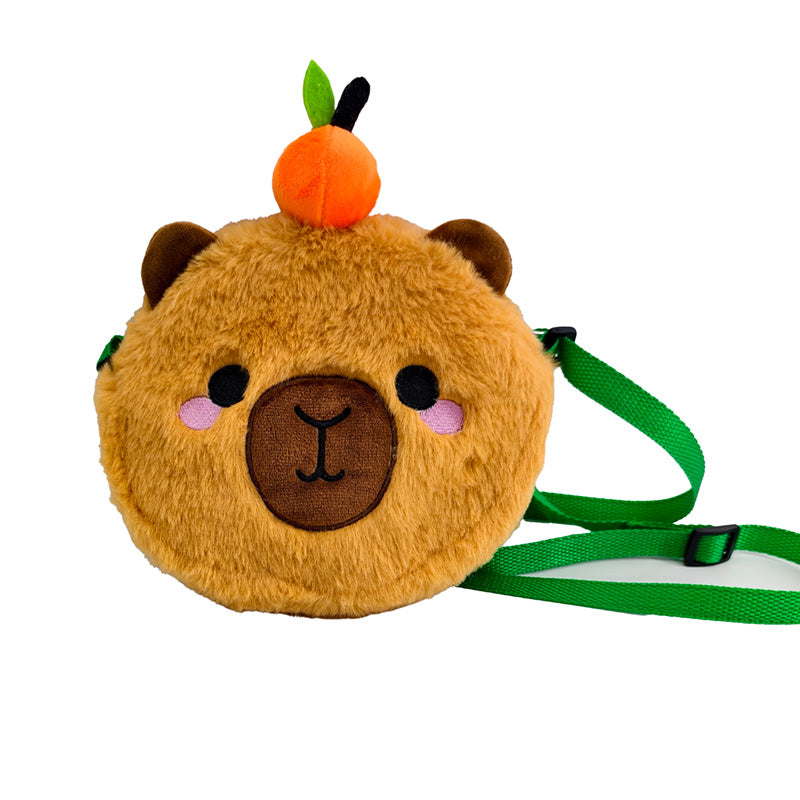 Adoramals Duke the Capybara Plush Crossbody Bag