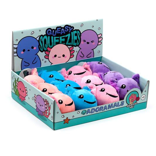 Queasy Squeezies Fidget Toy - Axolotl