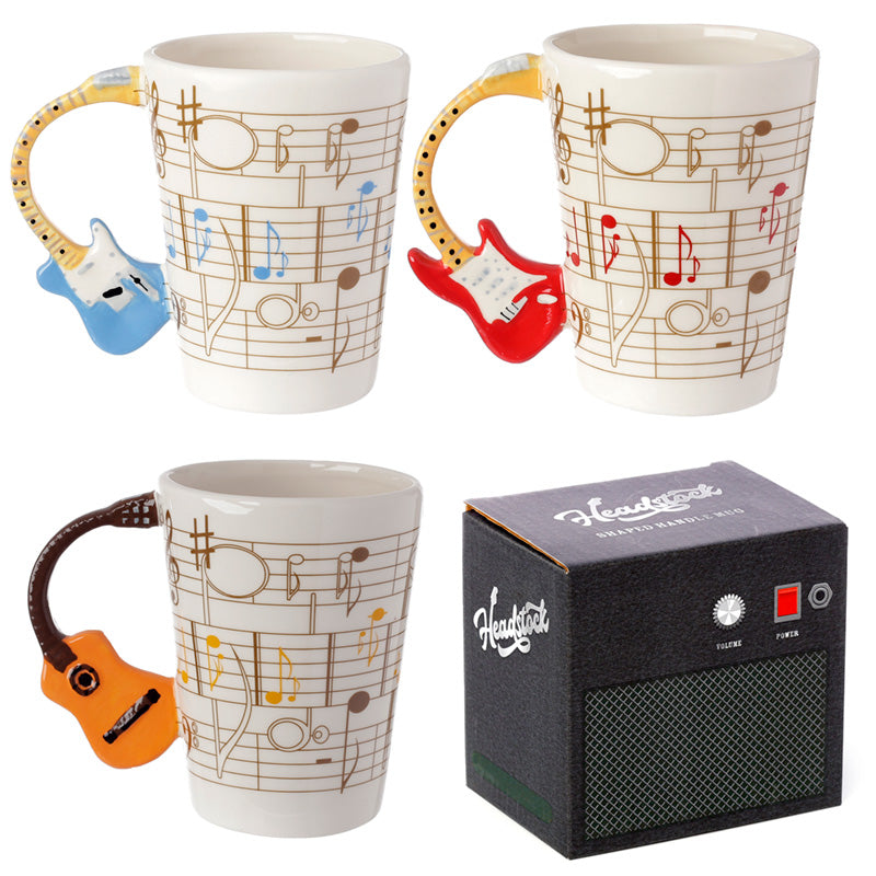 Giftable Guitar Mug for Music Enthusiasts