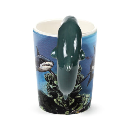 Lisa Parker Shark Shaped Handle Ceramic Mug - Handle Detail