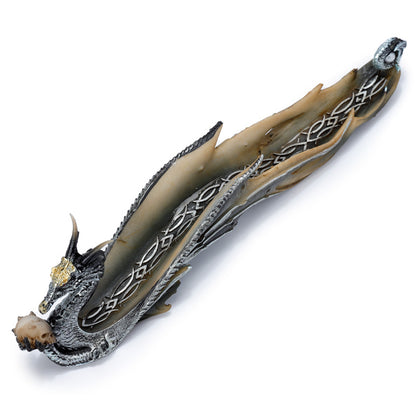 Celtic Fantasy Dragon Ashcatcher Displayed