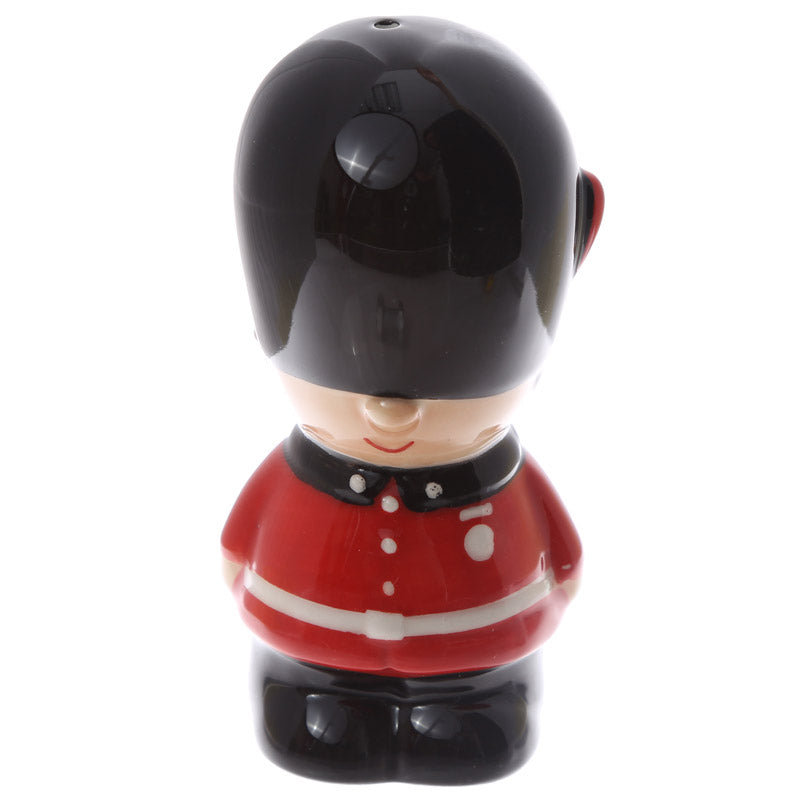 Ceramic Salt and Pepper Set featuring London Guardsman design
