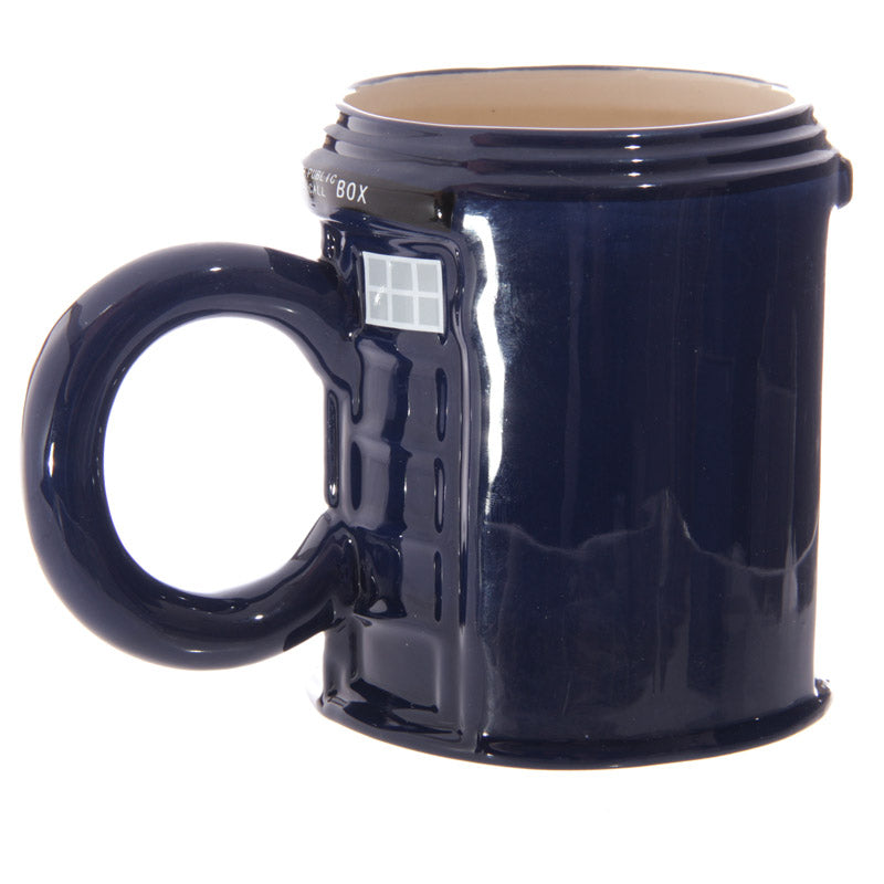 Ceramic Mug Shaped Like a Police Box