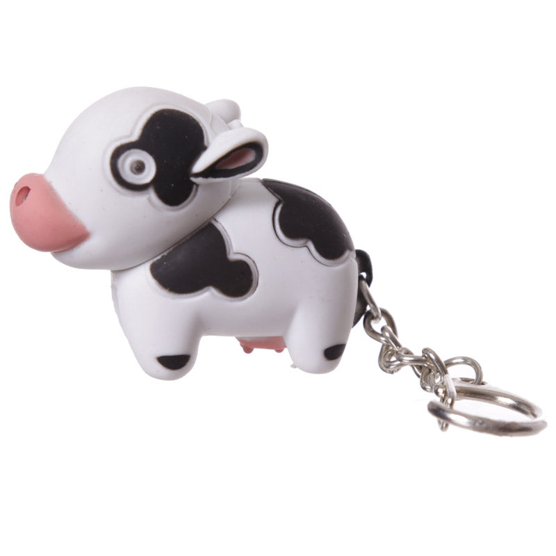 Farmyard LED Light & Sound Keyring in hand