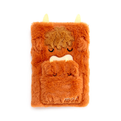 Mini Notebook inside Highland Coo Pouch