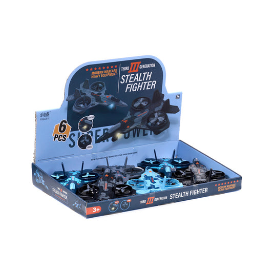 Kids Friction Action Toy - Stealth Fighter in action