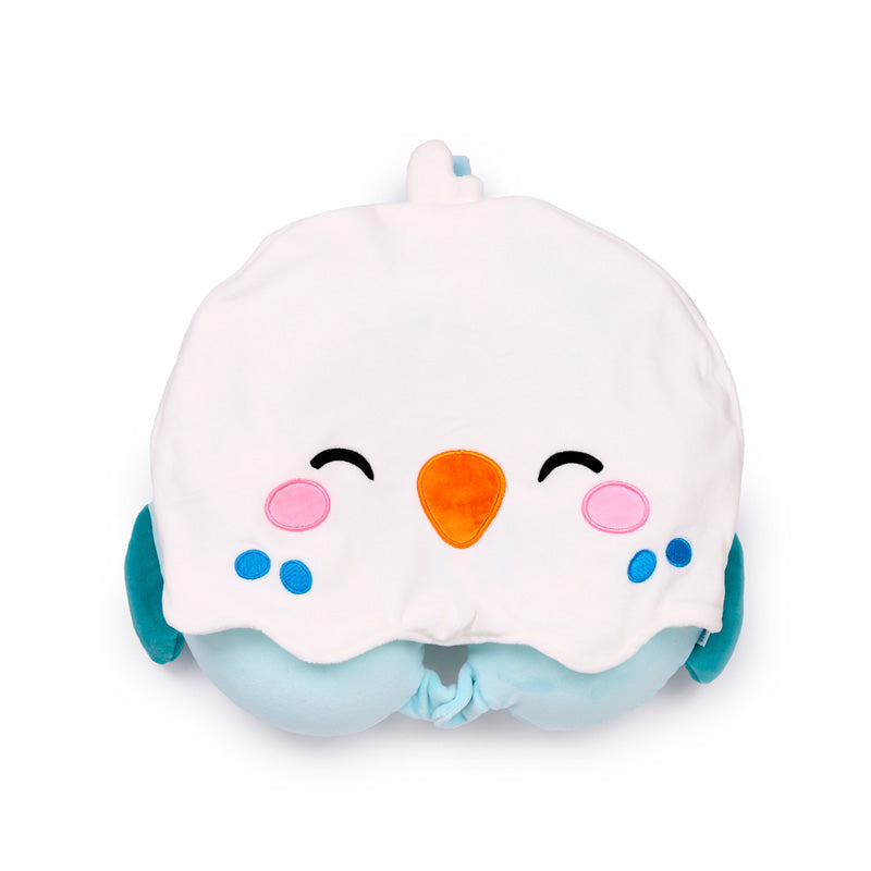 Kiki the Budgie themed travel pillow