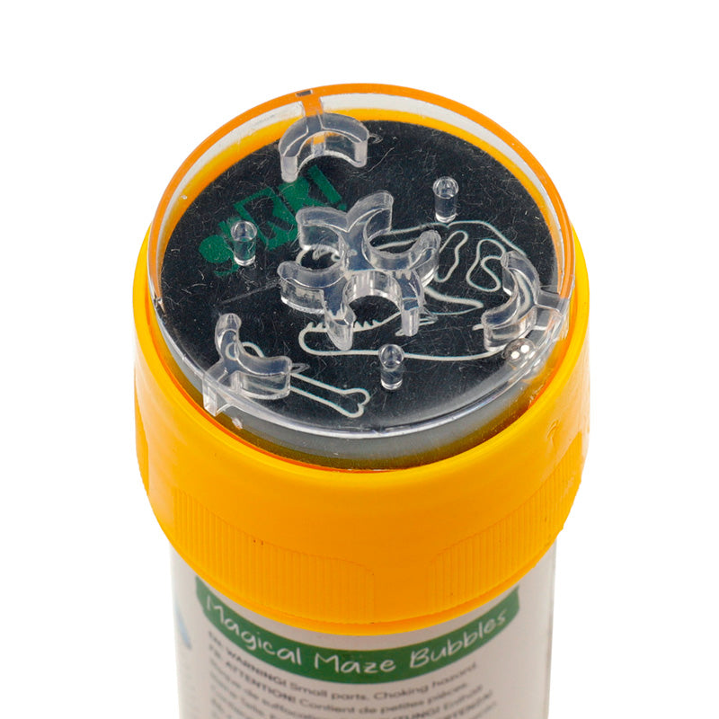 Maze Bubbles - Dinosauria bottle design