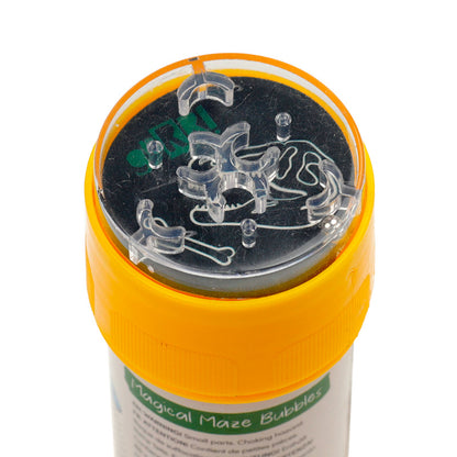 Maze Bubbles - Dinosauria bottle design