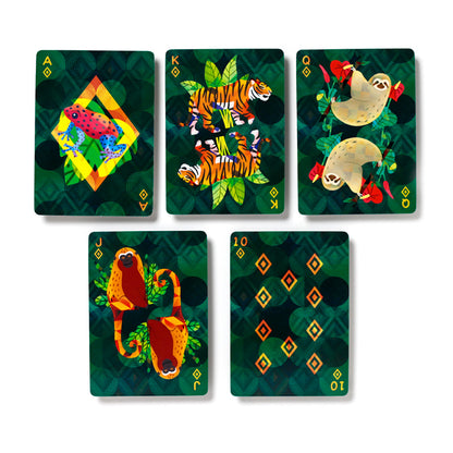 Animal Kingdom Playing Cards displayed as a decorative piece