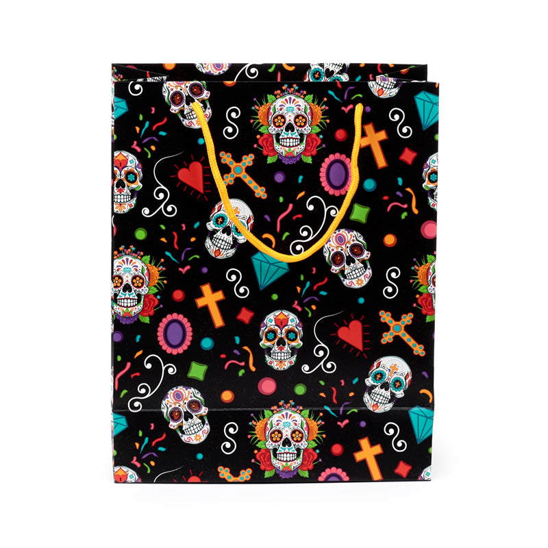 Large Day of the Dead Gift Bag showcasing vibrant artwork