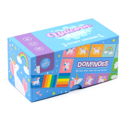 Kids Dominoes Set featuring Unicorn designs