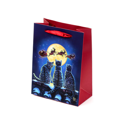 Medium Christmas Gift Bag with whimsical design by Lisa Parker