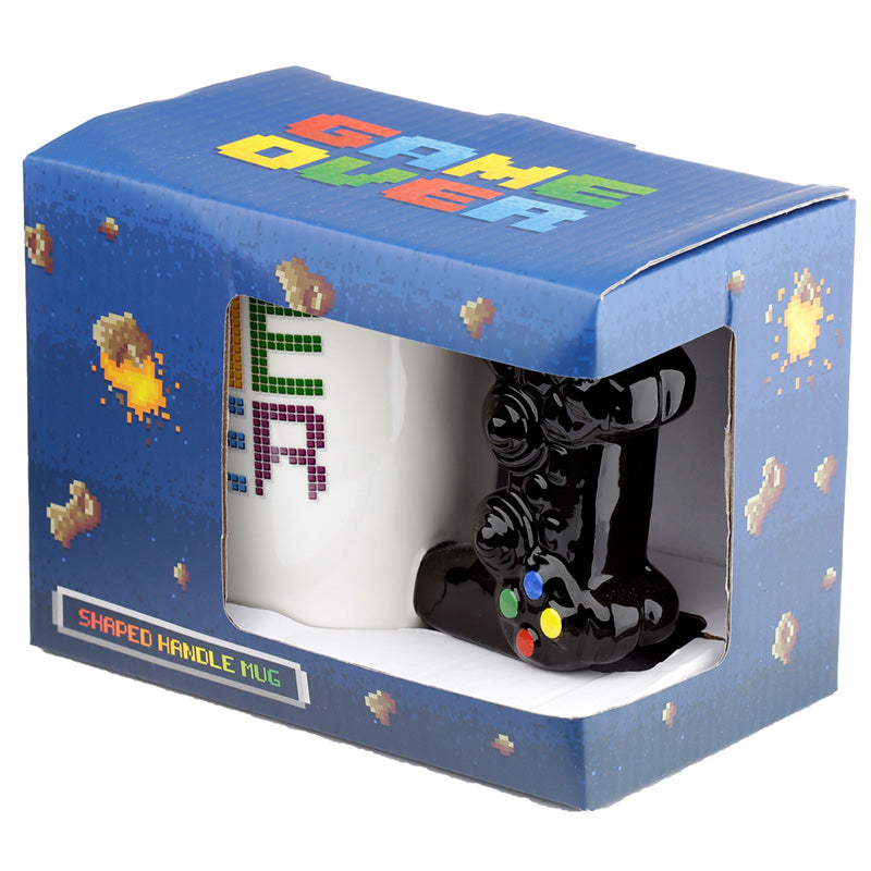 Decorative ceramic mug for gaming enthusiasts