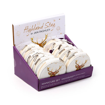 Complete Jan Pashley Stag Manicure Set with tools