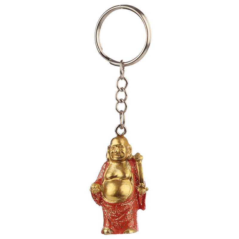 Lucky Buddha Novelty Keyring - side view