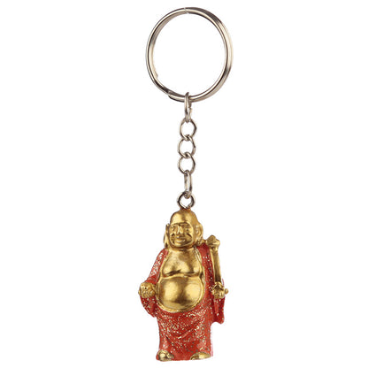 Lucky Buddha Novelty Keyring - side view