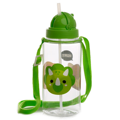 Adoramals Dinosaur Children's Water Bottle front view