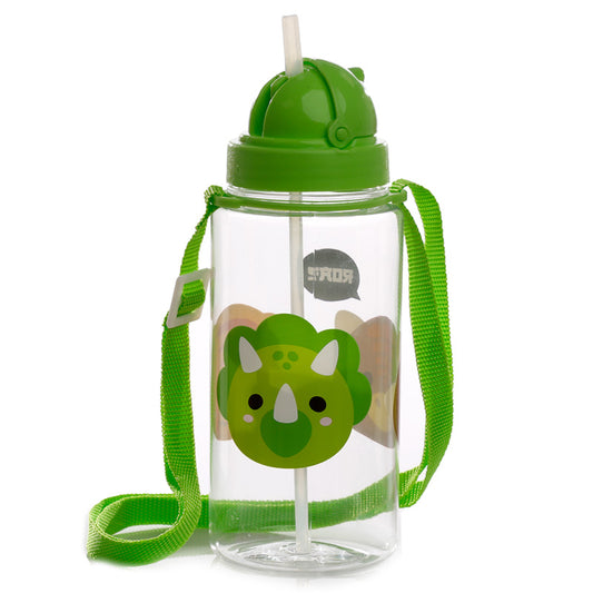 Adoramals Dinosaur Children's Water Bottle front view