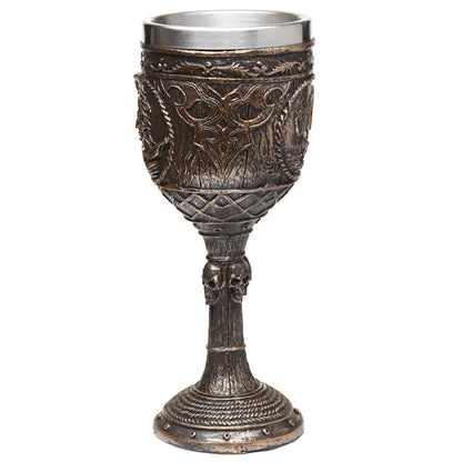 Brushed Gold Pirate Goblet on Display