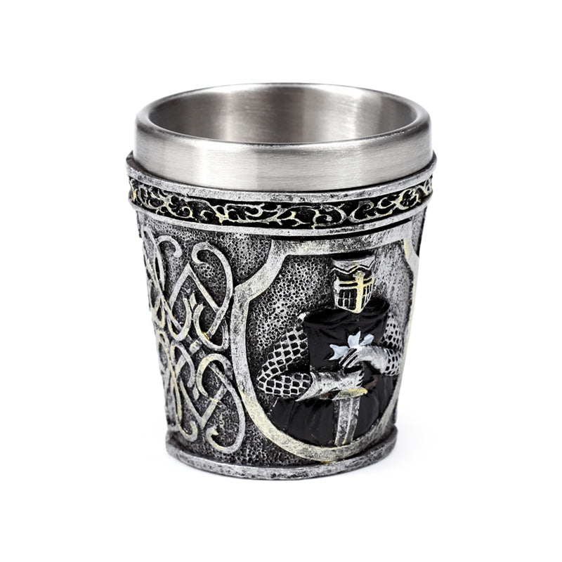 Medieval Black Knight Decorative Shot Glass - Lifestyle Shot