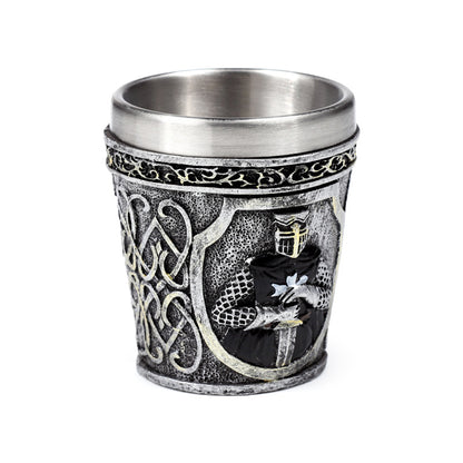 Medieval Black Knight Decorative Shot Glass - Lifestyle Shot