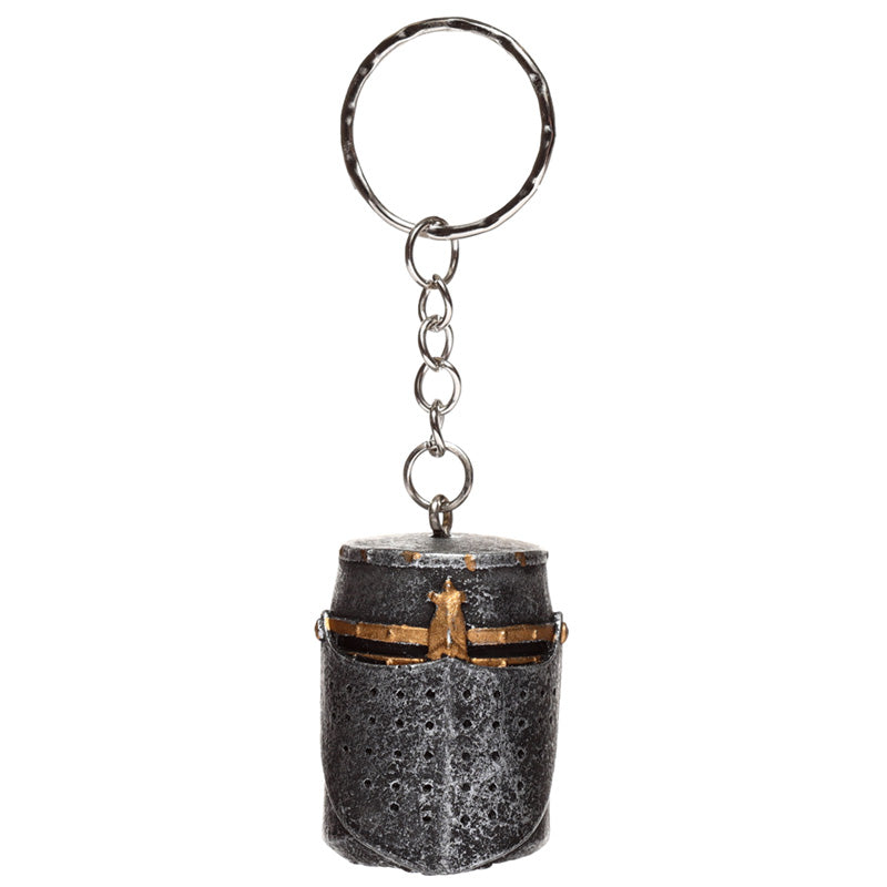 Medieval Knight Helmet Keyring - Lifestyle Shot