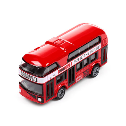 Durable Red City Bus Toy for Kids