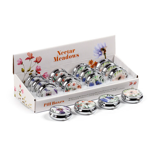 Nectar Meadows Pill Box with floral design