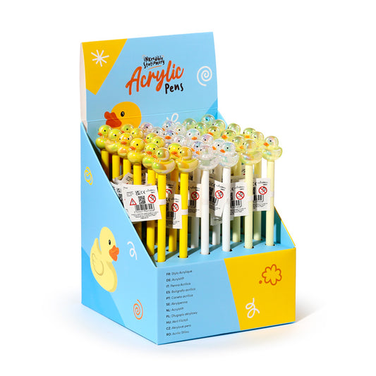 Charming Duck Fine Tip Pen on a desk