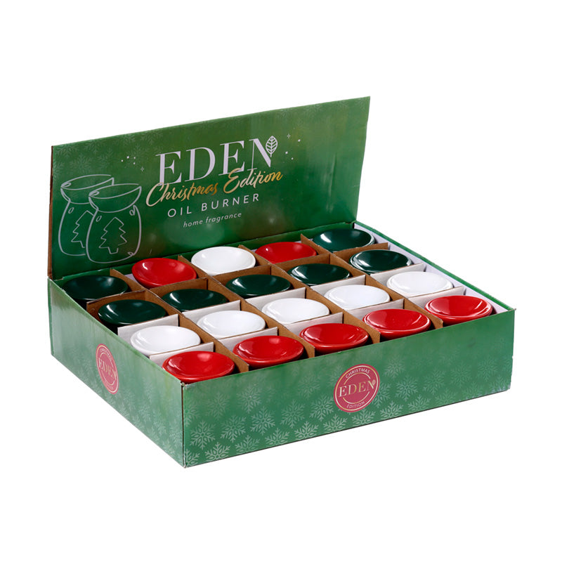 Ceramic Small Christmas Oil Burner in a cozy setting