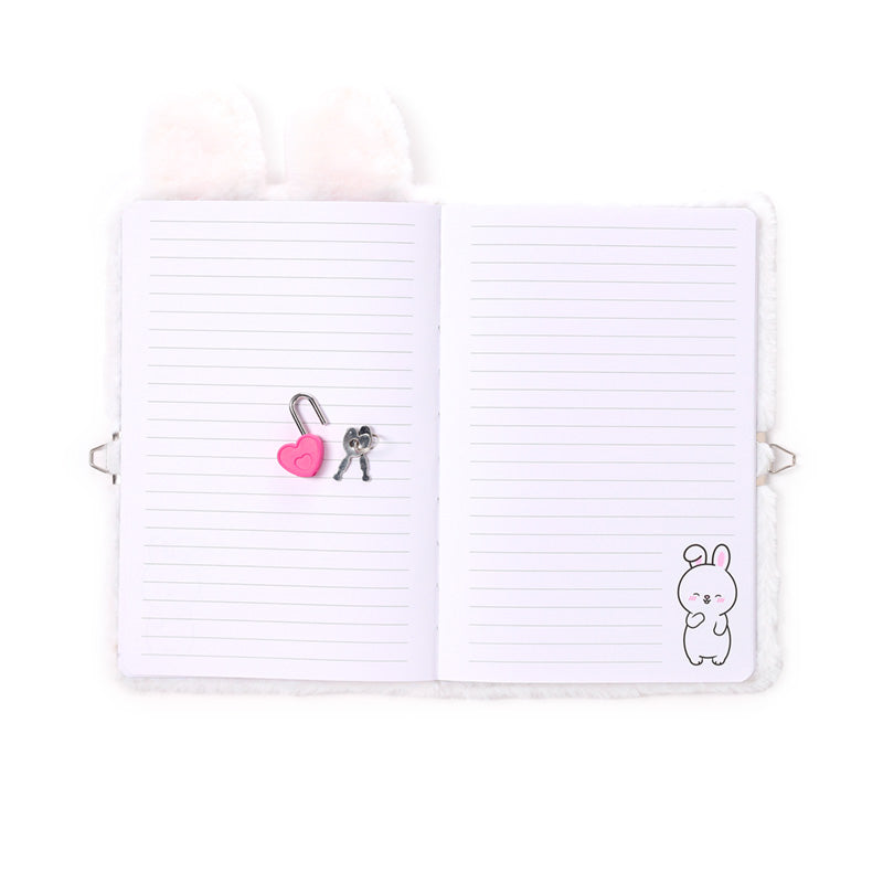 Adoramals Frances the Rabbit notebook with padlock and key