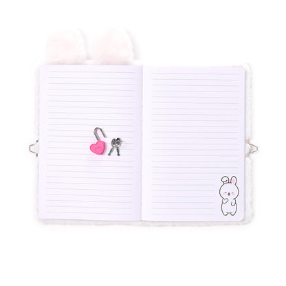 Adoramals Frances the Rabbit notebook with padlock and key