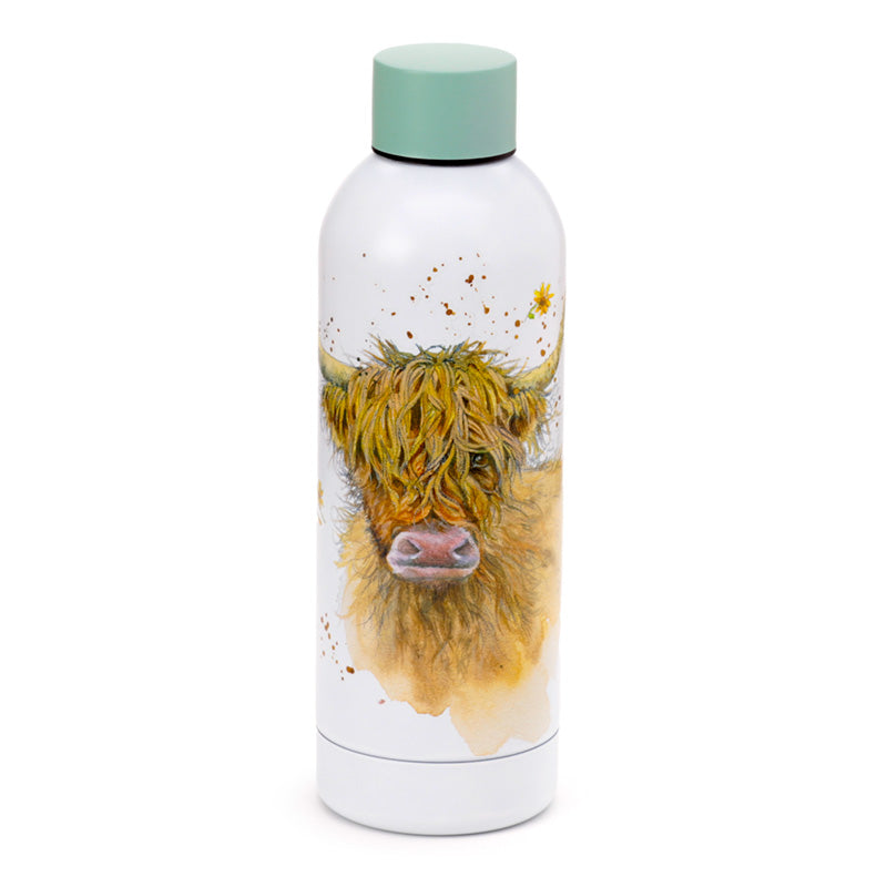 Highland Coo Insulated Drinks Bottle 530ml