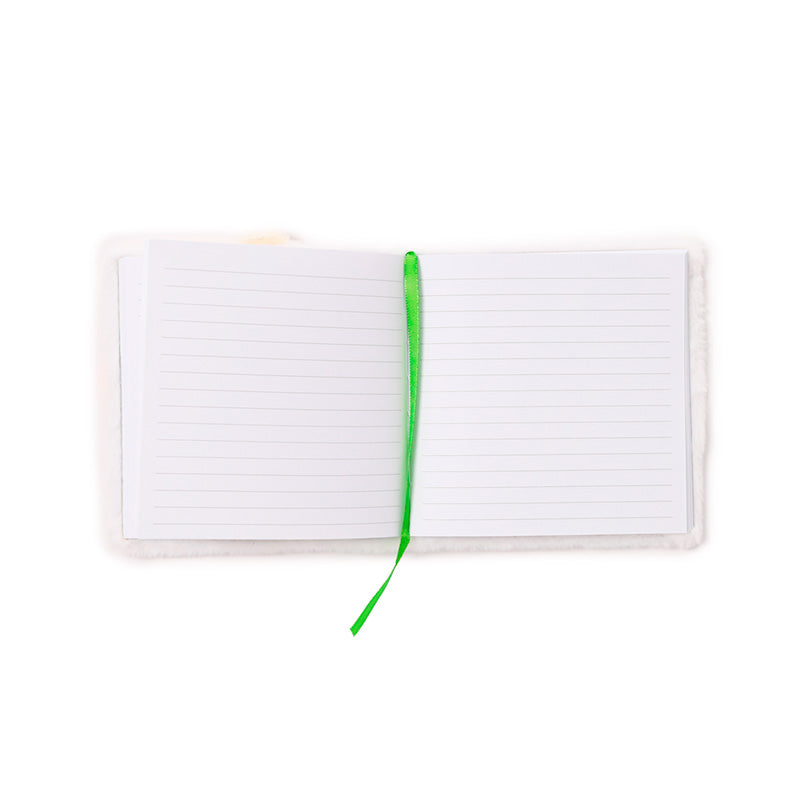 Adoramals Sheep Plush Notebook on a desk