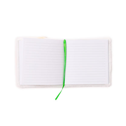 Adoramals Sheep Plush Notebook on a desk