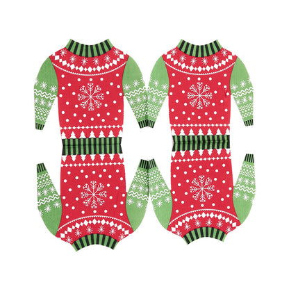 Christmas Jumper Napkins in a decorative display
